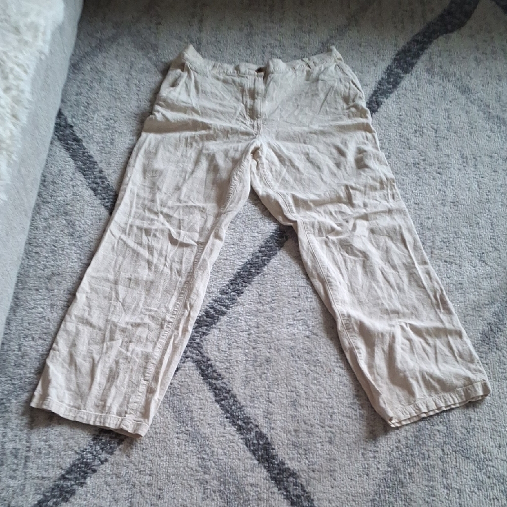 H&M Linen Blend Beach Lounge Pants